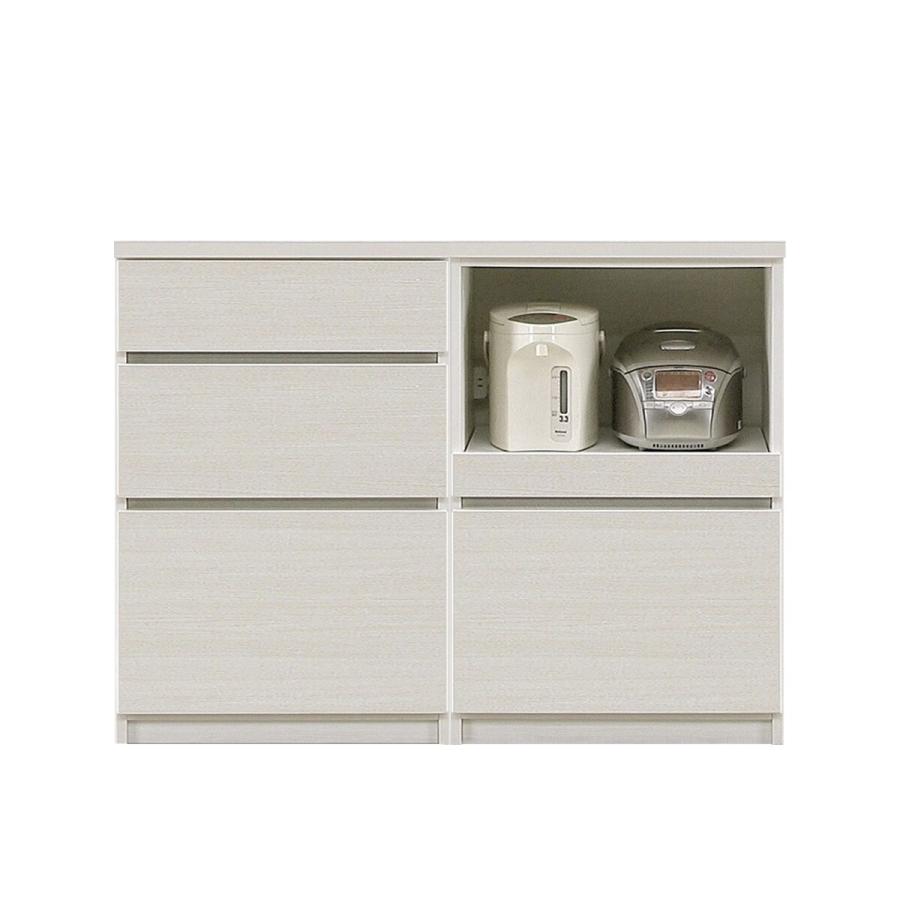 ニトリ（NITORI） シンプルキッチンカウンター120 (引出し＋オープン