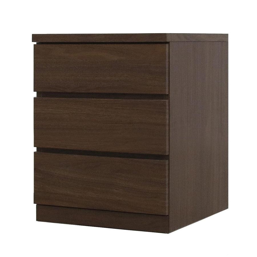 ニトリ（NITORI） 選べるチェスト50 3段 奥行55 ウォールナット タンス