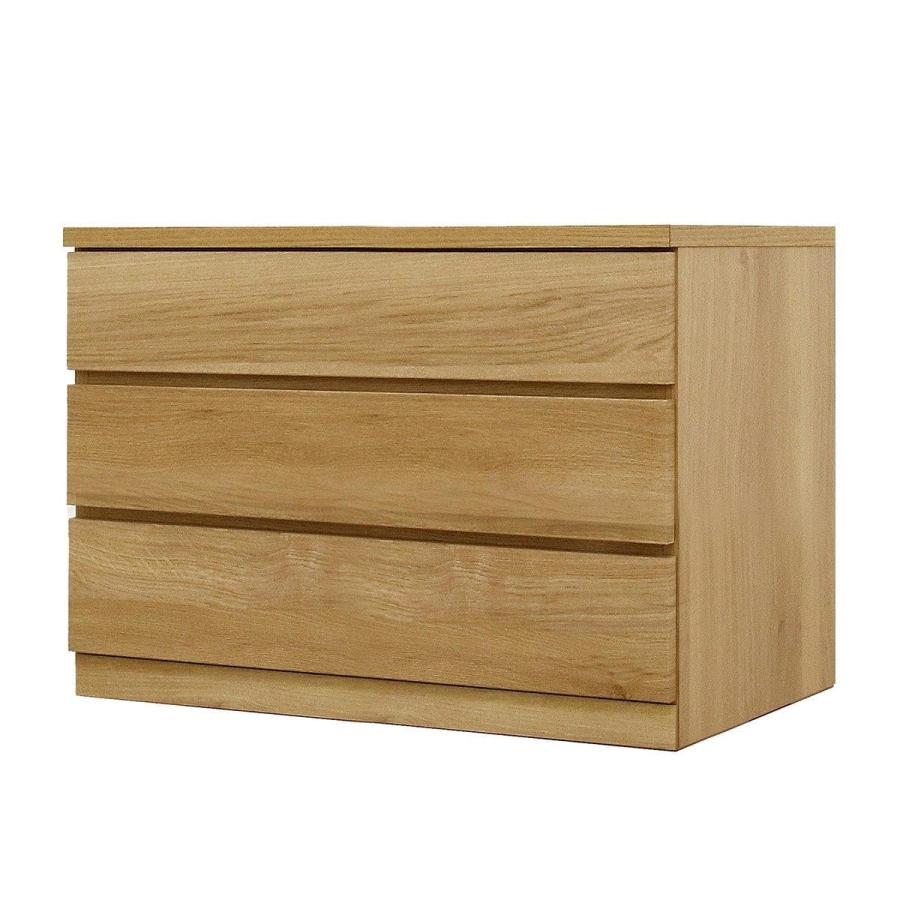 ニトリ 選べるチェスト80 3段 奥行55オーク タンス たんす 衣類収納