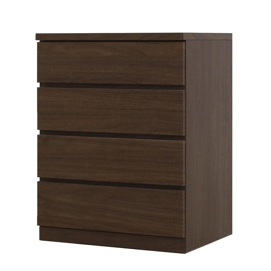 ニトリ 選べるチェスト60 4段 奥行44 ウォールナット タンス たんす