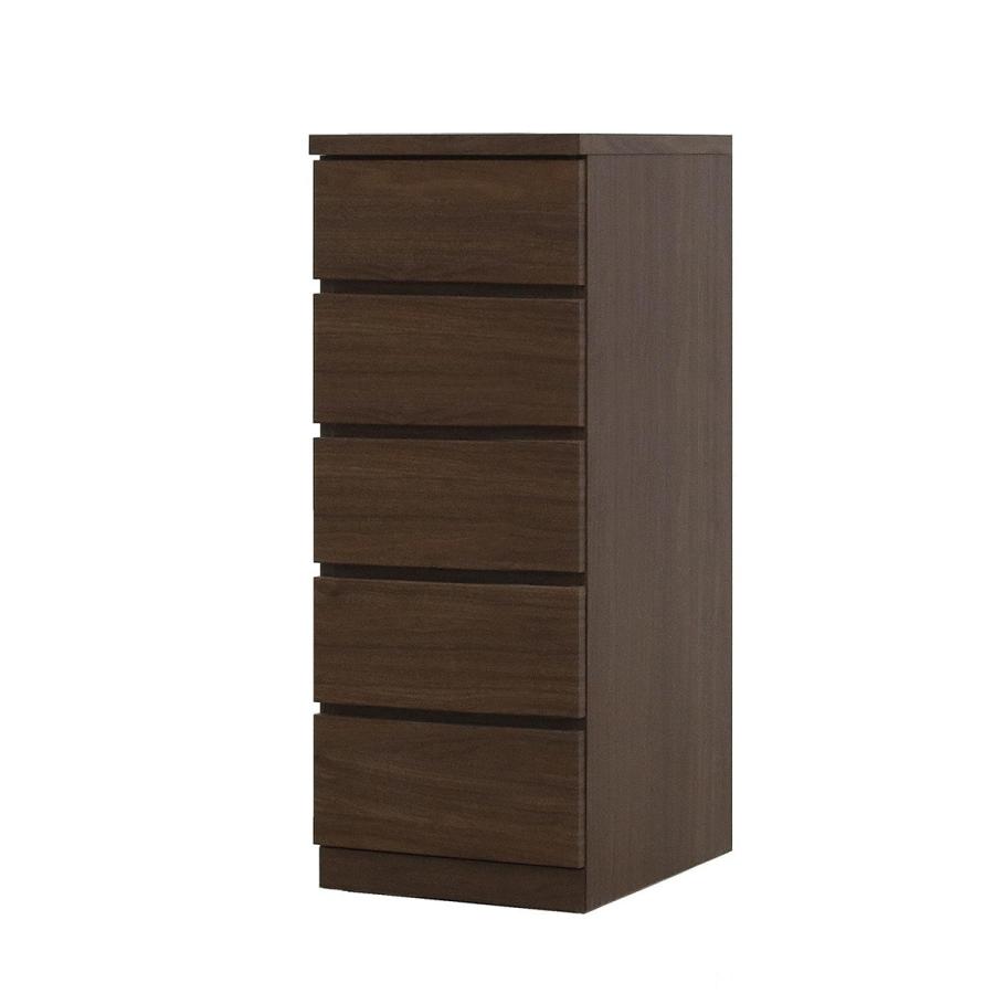 ニトリ（NITORI） 選べるチェスト40 5段 奥行55 ウォールナット タンス