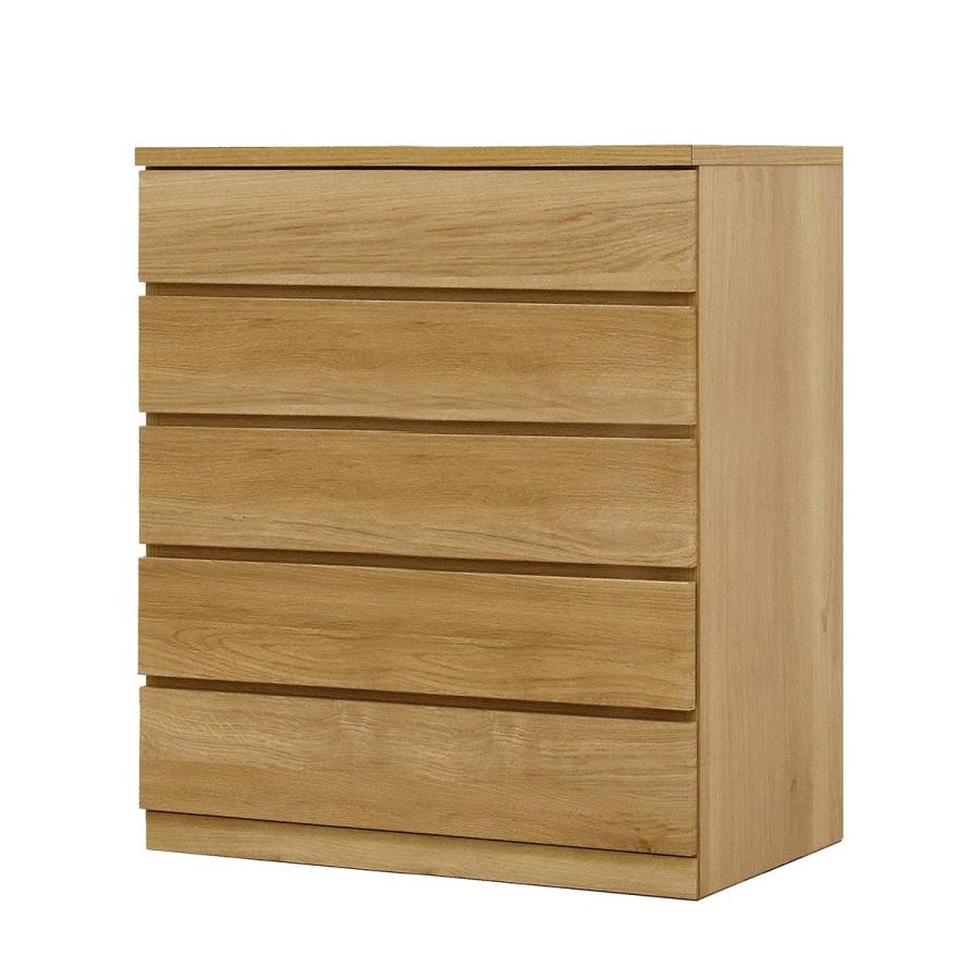 ニトリ　木製チェスト 5段 ニトリ（NITORI） 選べるチェスト80 5段 (奥行55cm OAK) : ニトリ