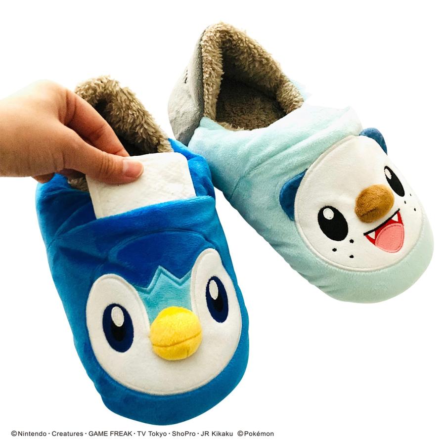 日本青年会館ホテル限定品 支配鳥ぬいぐるみ 、エコバッグ、スリッパ 4点セット ニトリ 左右別柄で可愛いぬいぐるみクニャック（ルームシューズ
