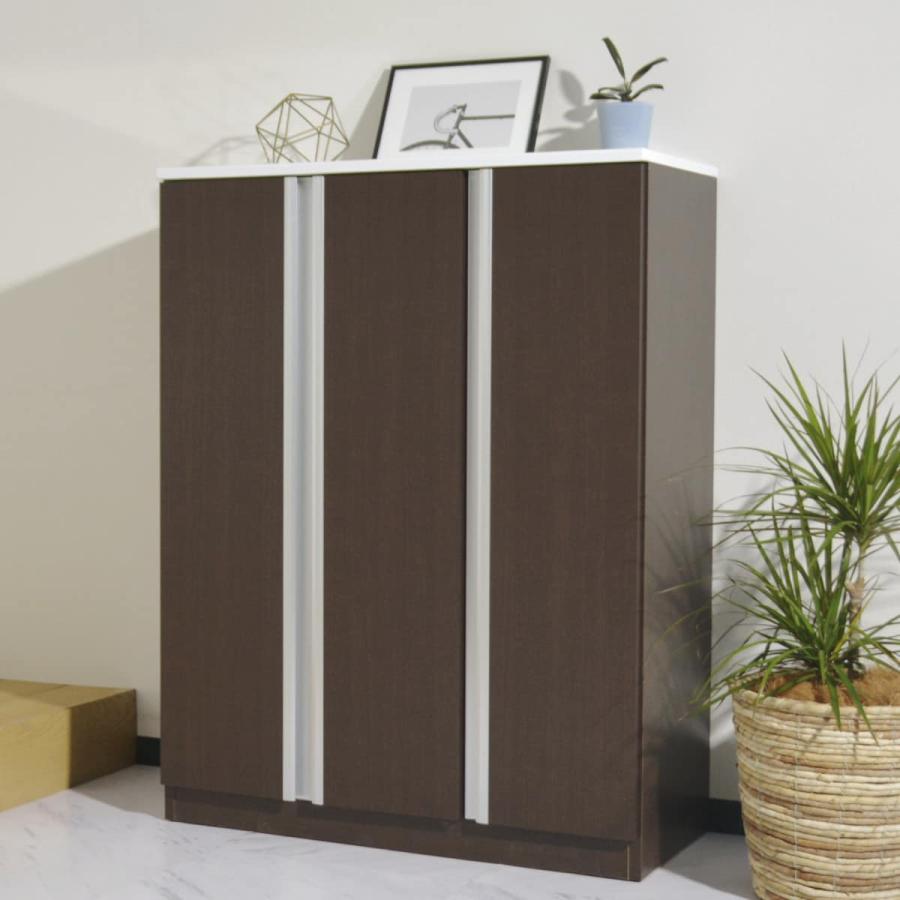 ニトリ アルミハンドルシューズボックス85L (BR) 下駄箱 ニトリ アルミハンドルシューズボックス85L (BR) 下駄箱