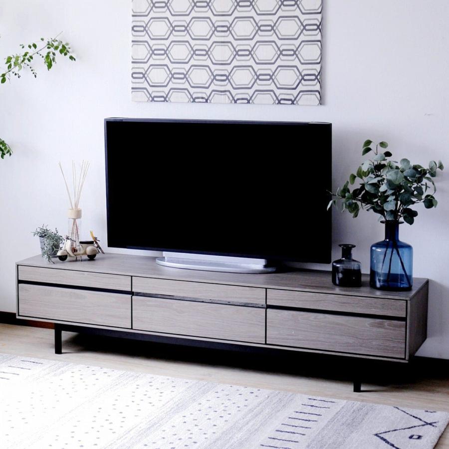 値下り品✳︎ニトリ　テレビ台 ニトリ 幅広ローボード 幅300cm（150＋60＋90セット GY） テレビ