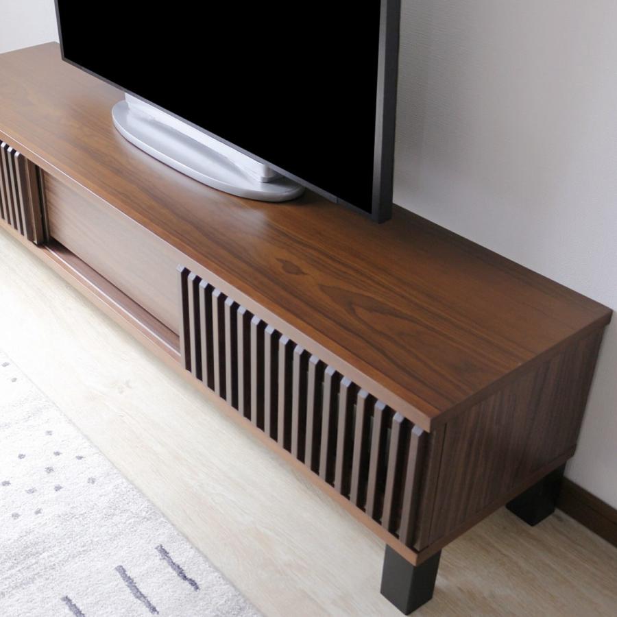 ニトリ テレビボード　ワイド150cm ウォールナット ニトリ（NITORI） 天然木の飾りが特徴のテレビボード150 (WAL) テレビ
