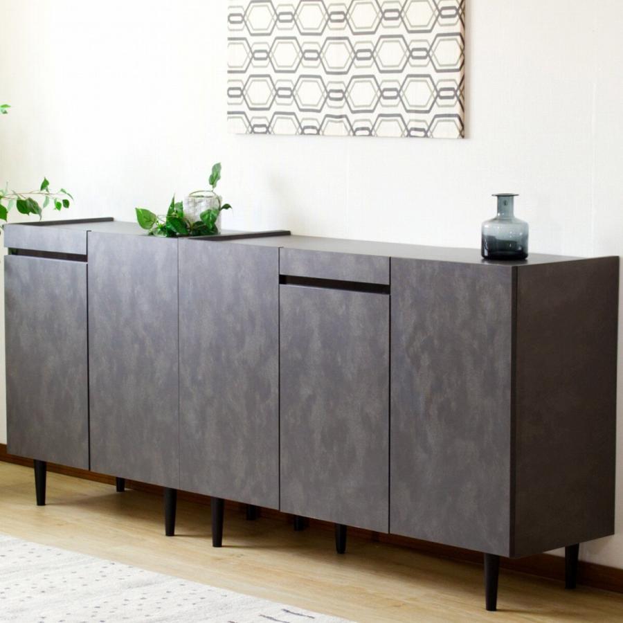 ニトリ メラミンサイドボード(トロール80 BK) : ニトリ Yahoo!店