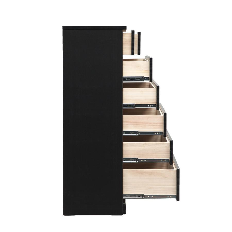 ニトリ　タンス ニトリ ハイグロスハイチェスト(90−6 BK) タンス たんす 衣類