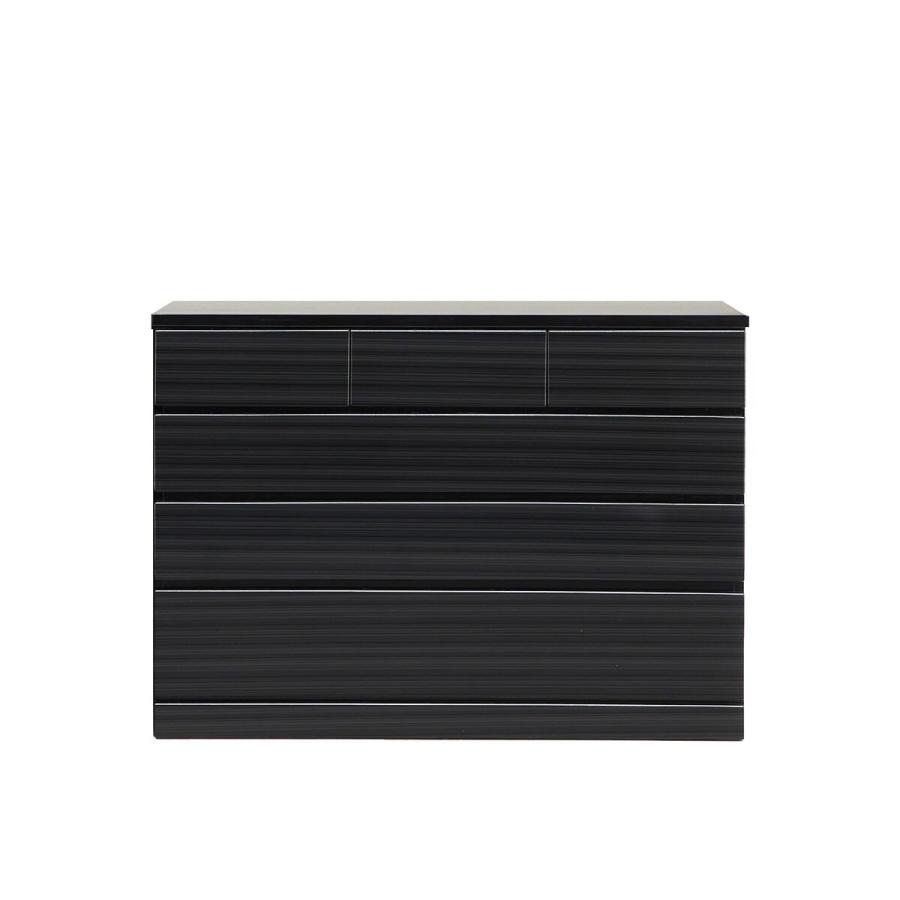 ニトリ（NITORI） ハイグロスハイチェスト(120−4 BK) タンス たんす