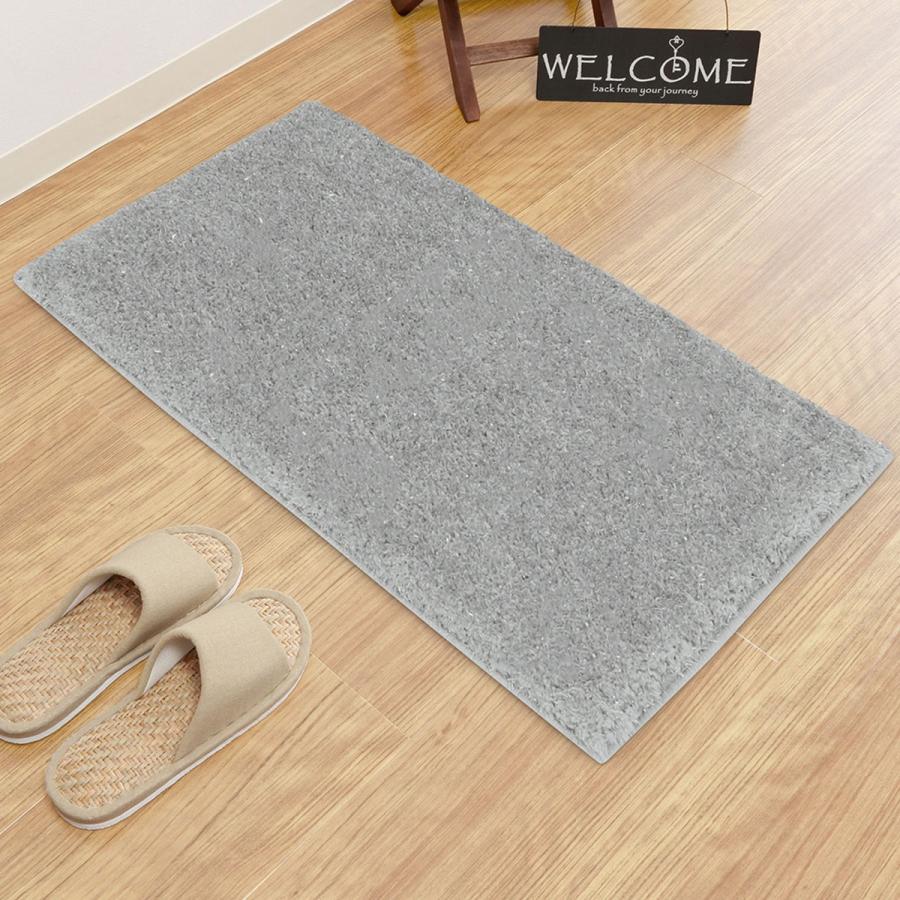 ニトリ フロアマット(ラメシャギーGY 50X80) フロアマット 玄関マット