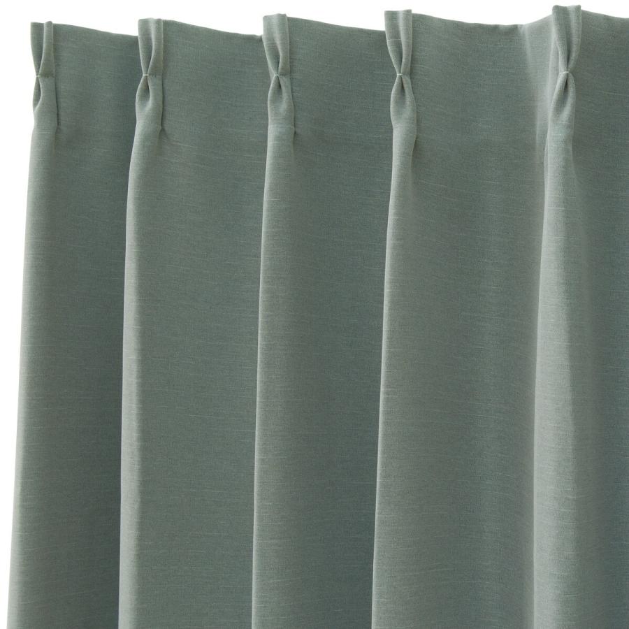 ニトリドレープカーテン２セット ニトリ 遮熱・遮光ドレープカーテン(100X200X2 GR DH58