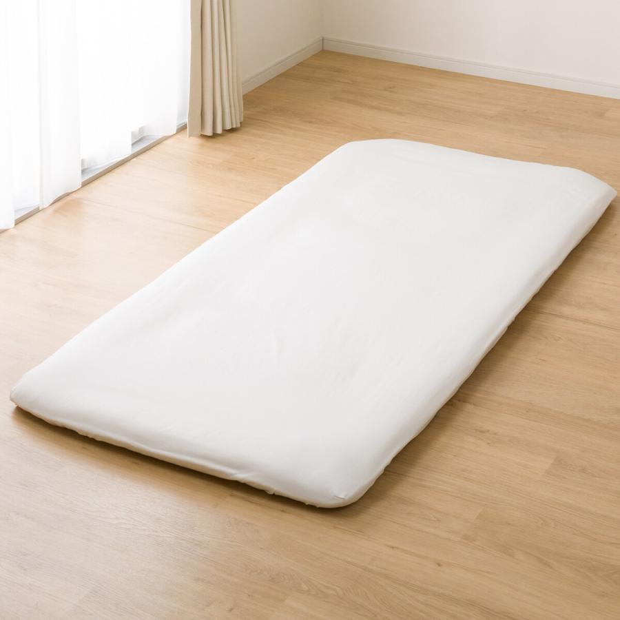 ニトリ（NITORI） マルチすっぽりシーツ セミダブル（コットン DC3 WH