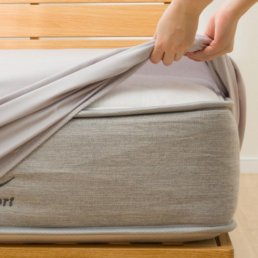 ニトリ（NITORI） マルチすっぽりシーツ ダブル（コットン DC3 GY D