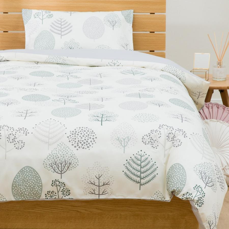 ニトリ 布団・ベッド共通カバー 3点セット(木柄) デコホーム