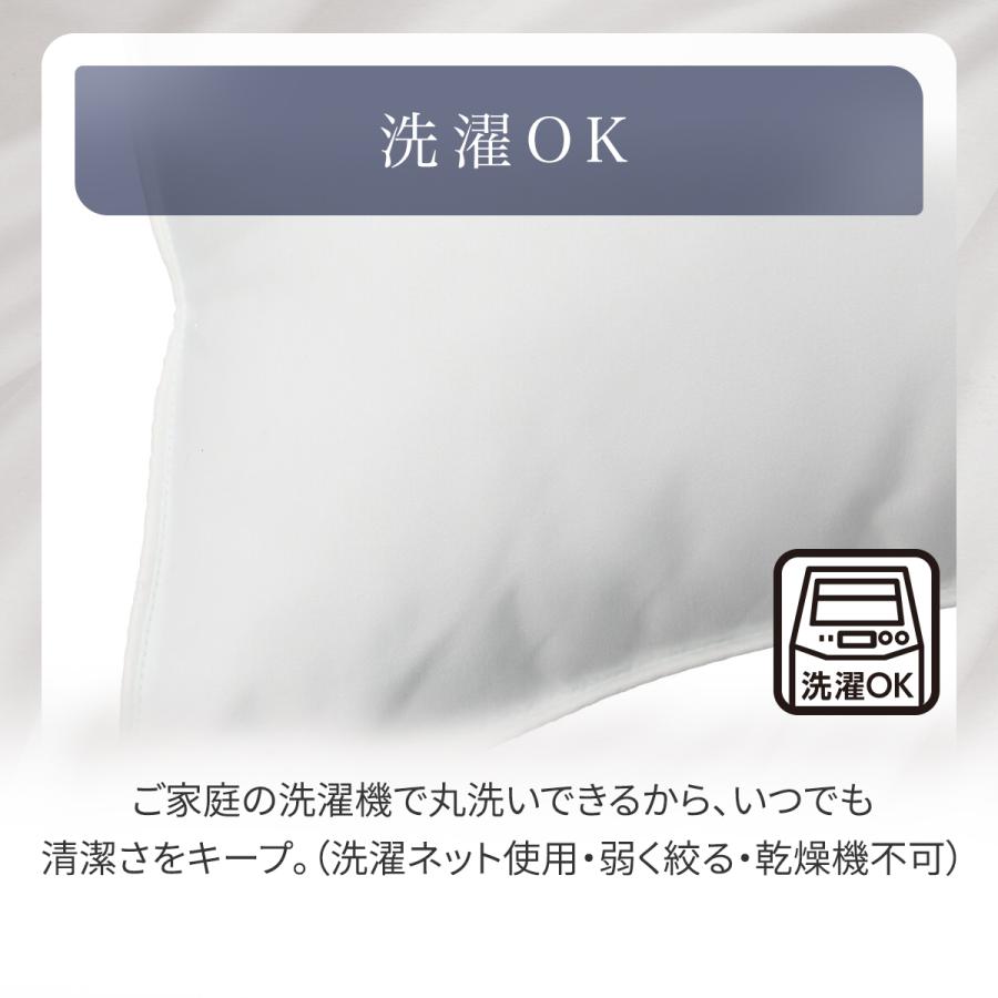 ニトリ（NITORI） 洗える消臭ポリエステル枕(デオウォッシュ4 MID
