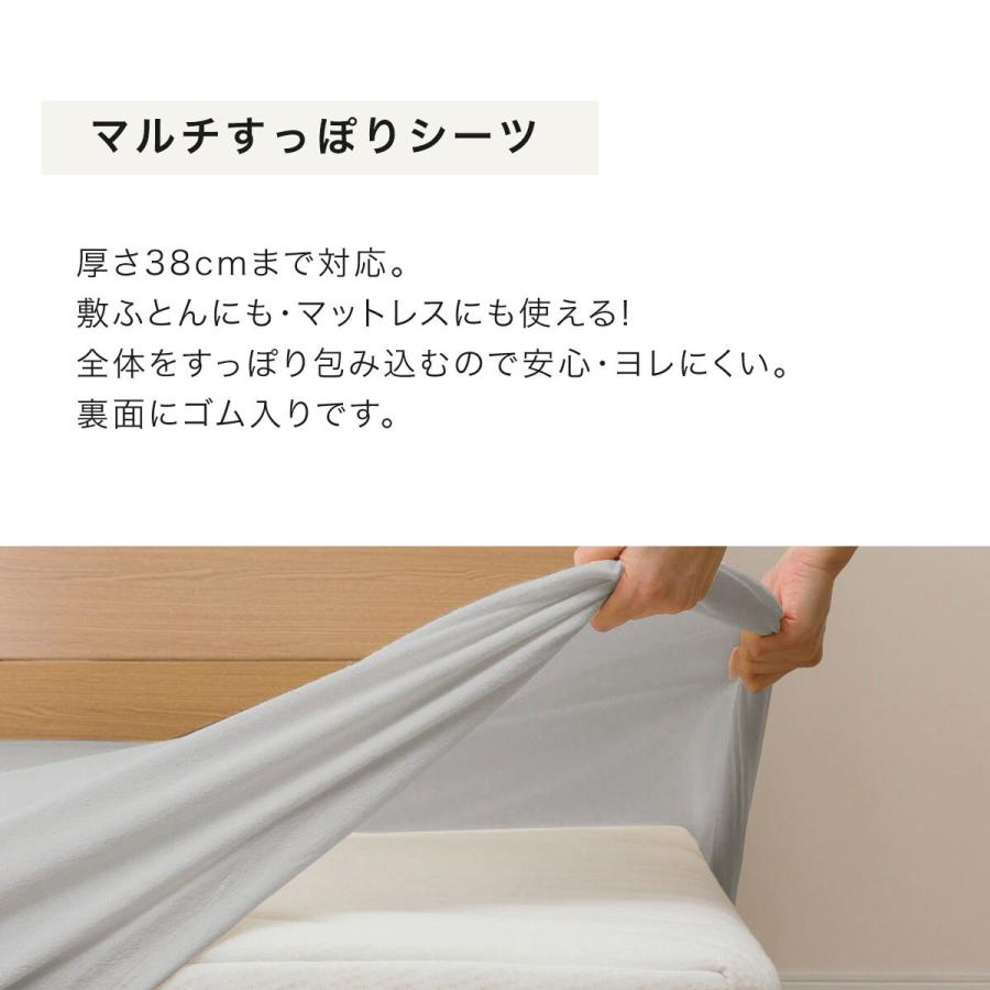 ニトリ（NITORI） 防水マルチすっぽりシーツ セミダブル（T3 GY SD