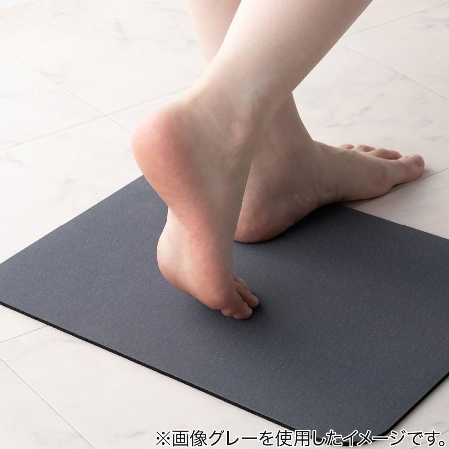 ニトリ（NITORI） 珪藻土入りやわらかバスマット（29x39マーブル