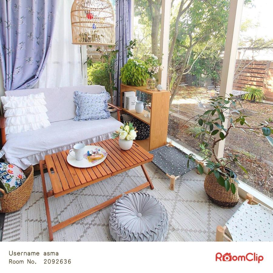 ニトリ（NITORI） 円形クッション(ダリア2 GY) デコホーム : ニトリ