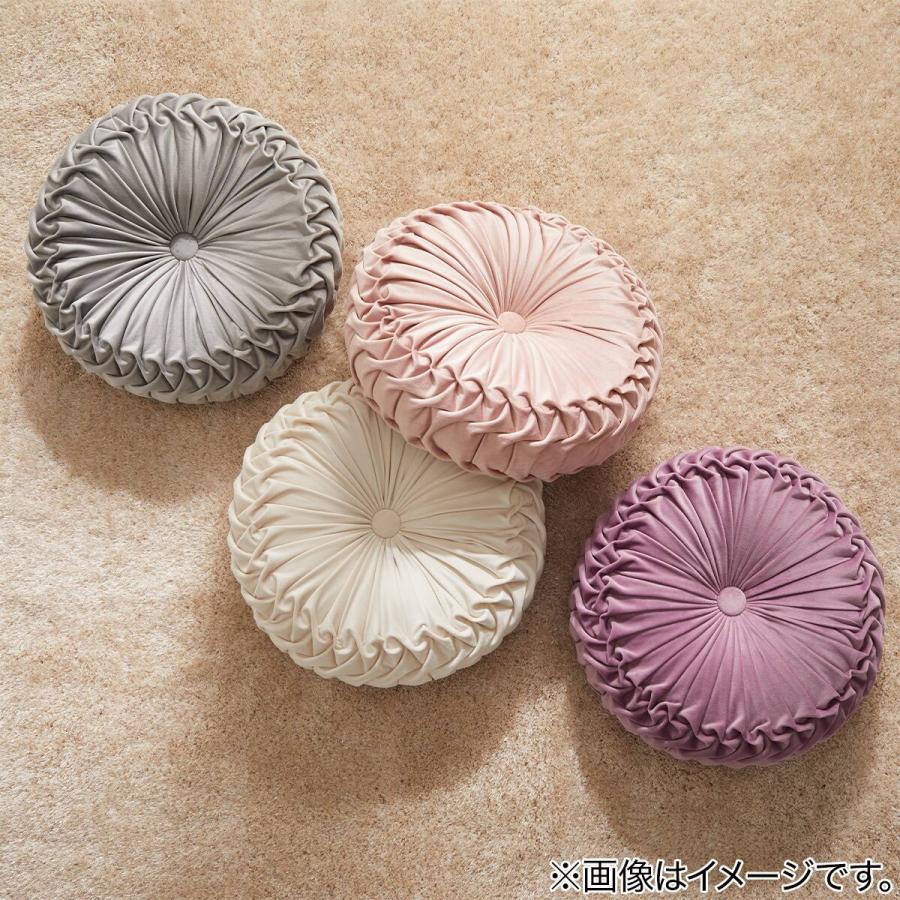 ニトリ（NITORI） 円形クッション(ダリア2 GY) デコホーム : ニトリ