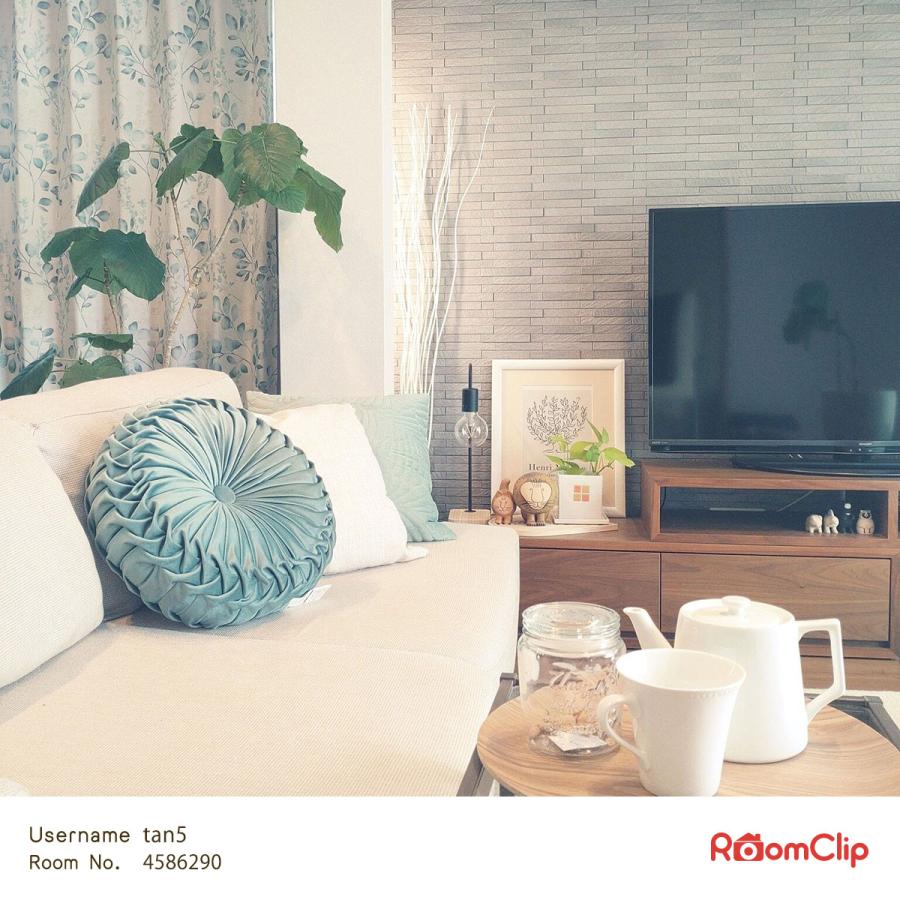 ニトリ（NITORI） 円形クッション(ダリア2 GR) デコホーム : ニトリ