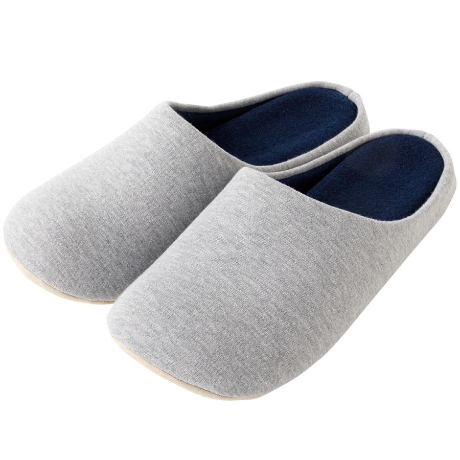 ニトリ ルームシューズ L(ツートーンcSR01 GY L) デコホーム