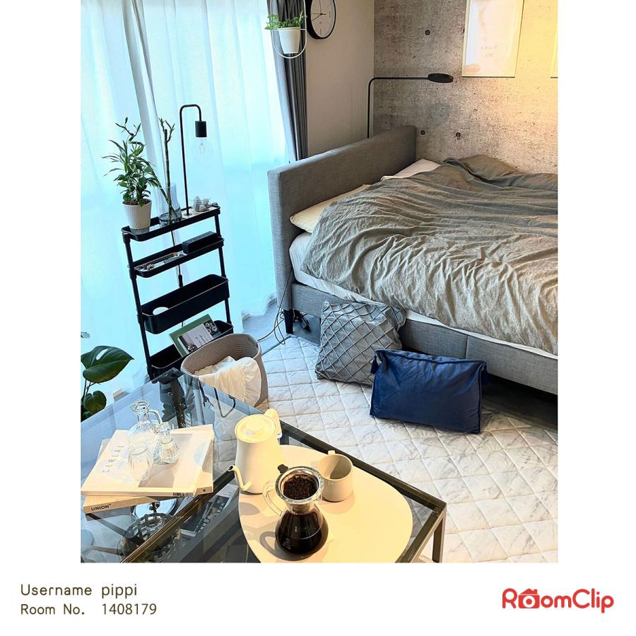 ニトリ（NITORI） クッションカバー(ピンチ GY SC022 45×45cm