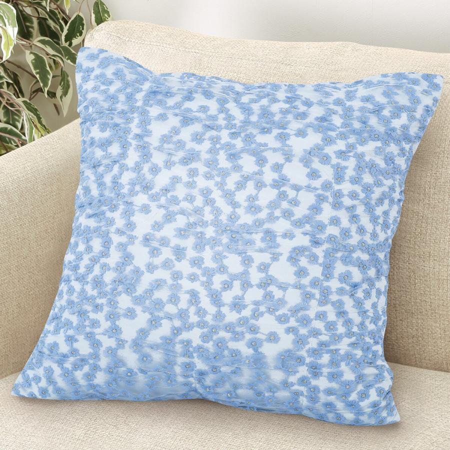 ニトリ（NITORI） クッションカバー(BL SC117 45×45cm) デコホーム