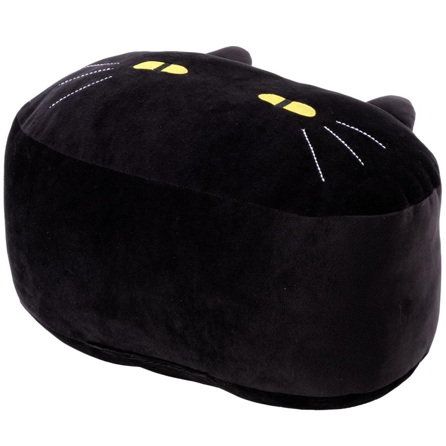 ニトリ モチモチクッション(ネコ BK SC142) デコホーム ニトリ モチモチクッション(ネコ BK SC142) デコホーム