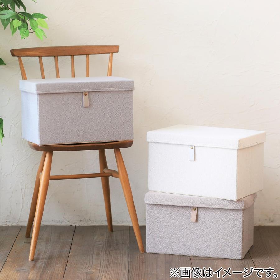 ニトリ（NITORI） ふた付ファブリック収納ボックス(IV CL412