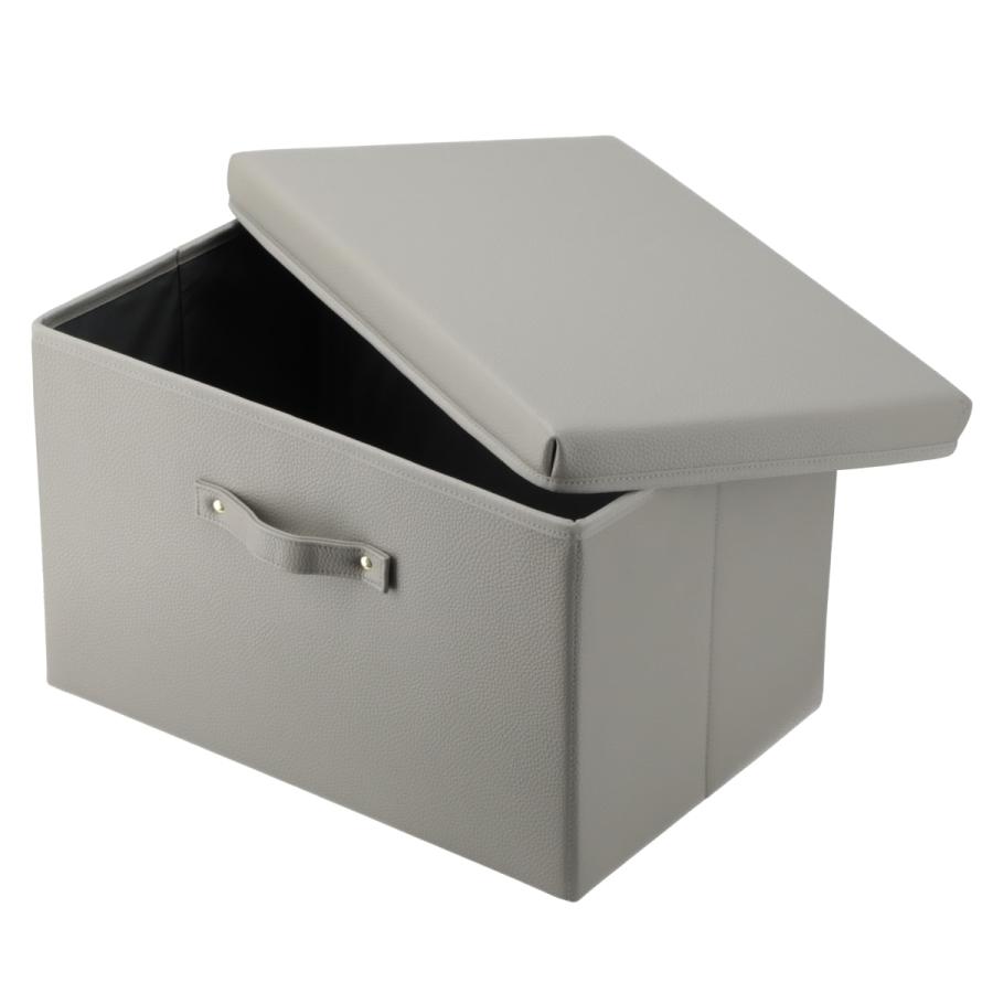 ニトリ（NITORI） 収納BOX(フタアリ グレー NT232) デコホーム