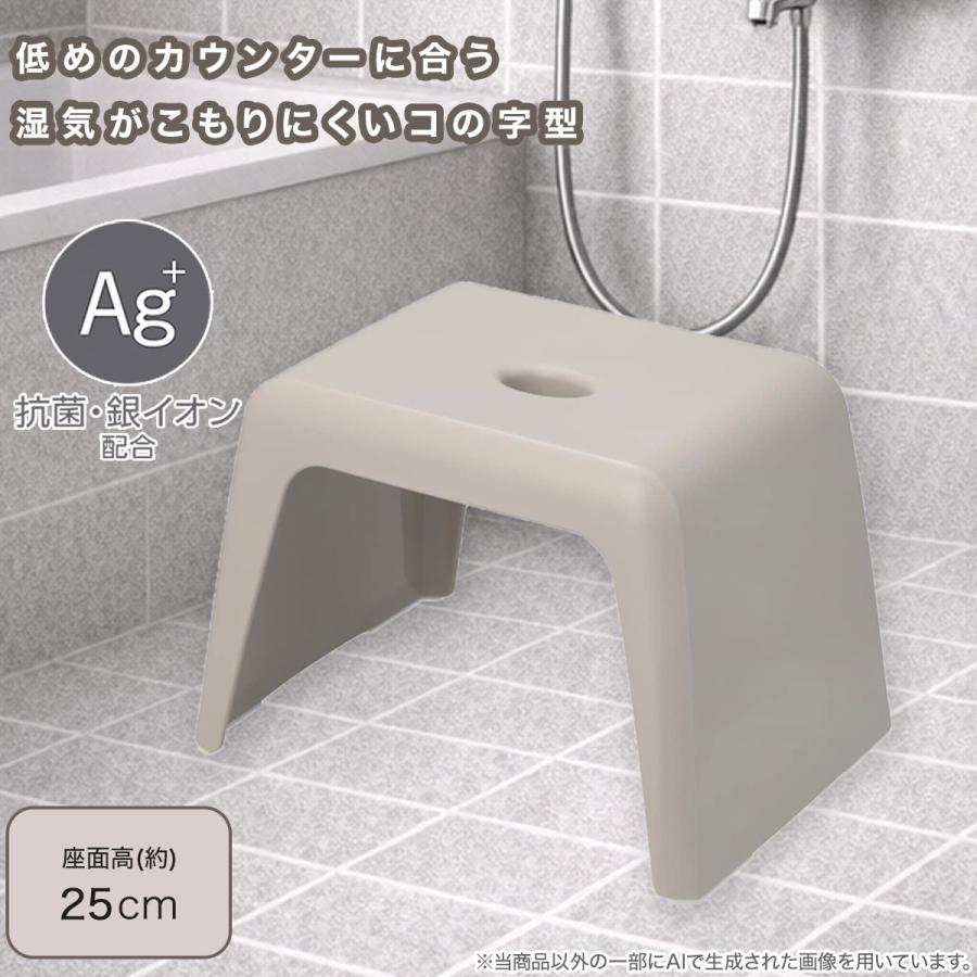 ニトリ（NITORI） 通気性が良い 抗菌風呂いす 高さ25cm(MO RF01