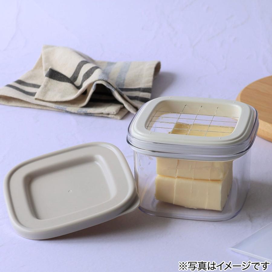 ニトリ（NITORI） すぐカットできるバターケース(スクエア モカ