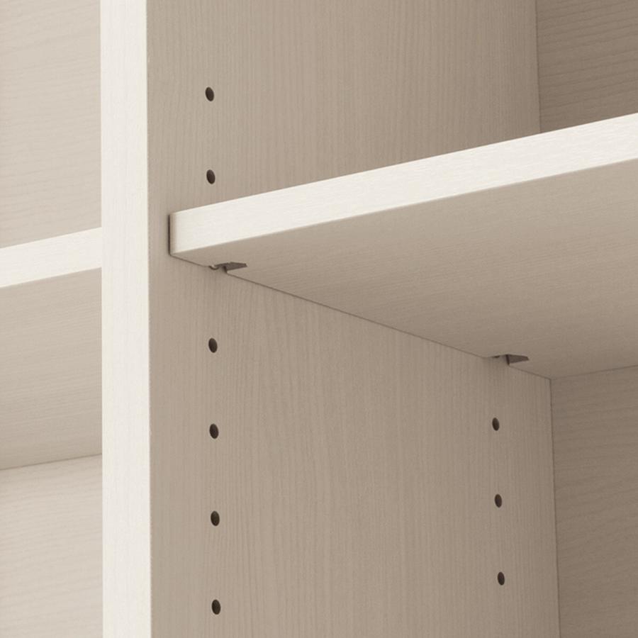 ニトリ（NITORI） オープン本棚(120 BS008 WW) 引き出し付き 書棚