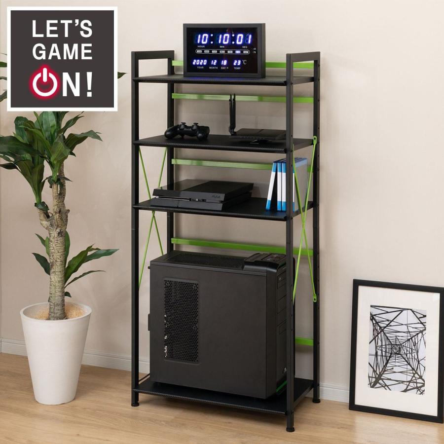 ゲーミングシェルフ ウィン 60 Bk Gr ニトリ 玄関先迄納品 1年保証 608 ニトリ Yahoo 店 通販 Yahoo ショッピング