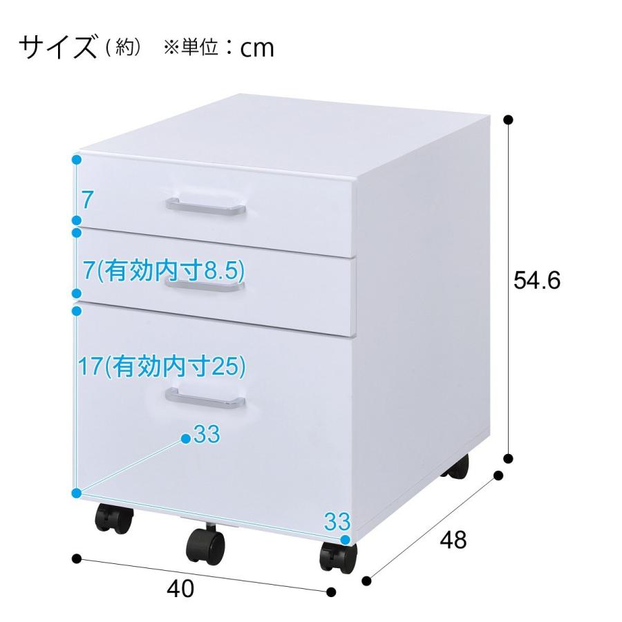 ニトリ（NITORI） ワゴン(N トリシア F40 WH) : ニトリ Yahoo!店