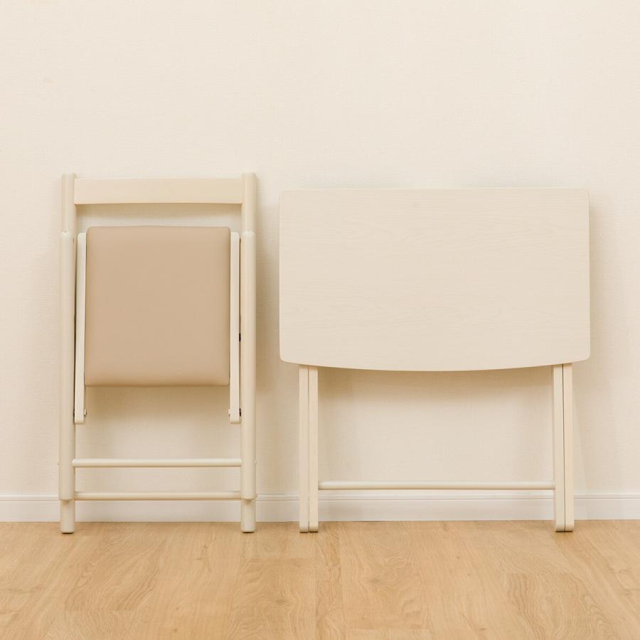 ニトリ（NITORI） 折りたたみデスク＆チェア(67WW PL020) パソコン