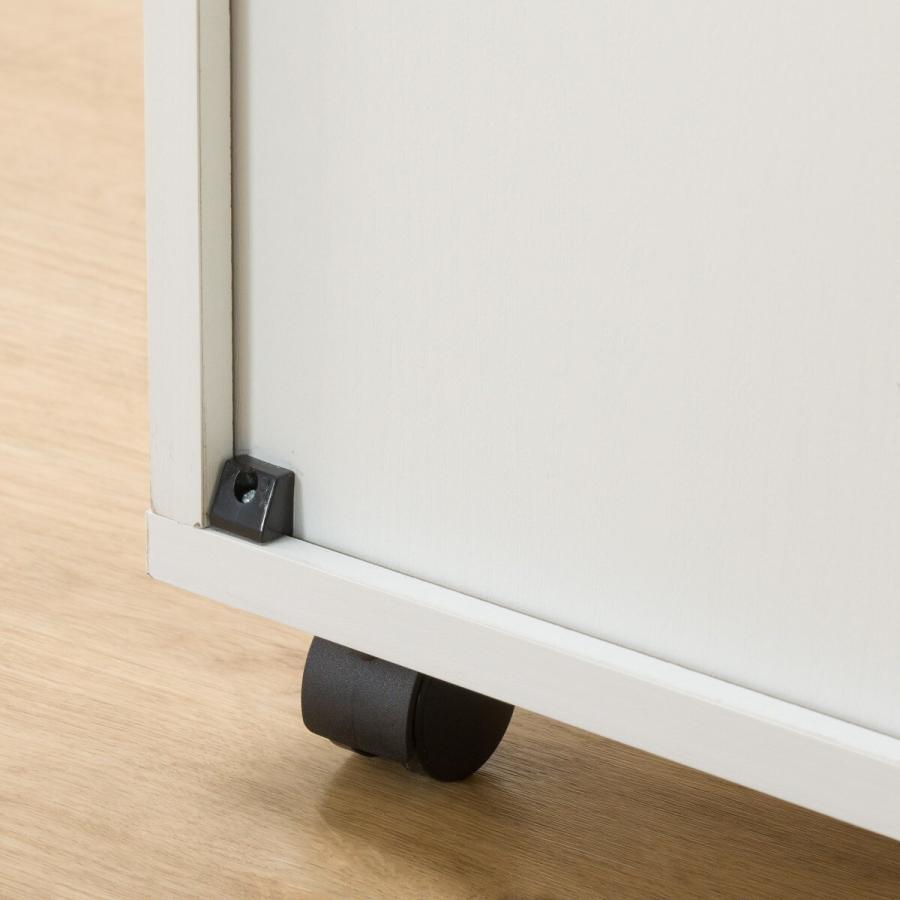 ワゴン プレフェ 40 ホワイト サイドテーブル ナイトテーブル キャビネット ニトリ 幅39.8cm ワゴン(プレフェ 40 WH) 学習机 学習デスク