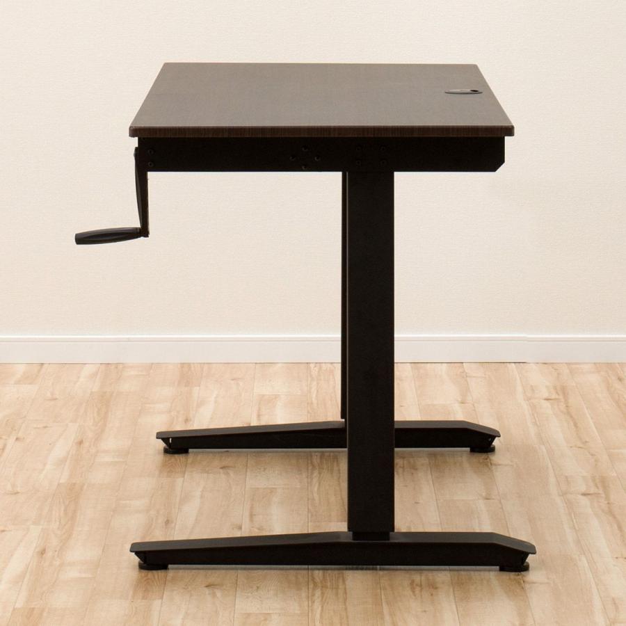 予約昇降デスク(マーフィー2 120 DBR) ニトリ 『配送員設置』 『5年