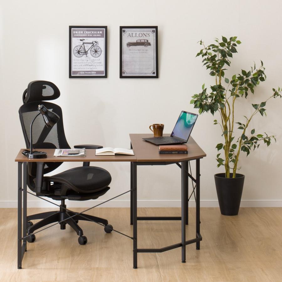 ニトリ L字デスク本棚付き