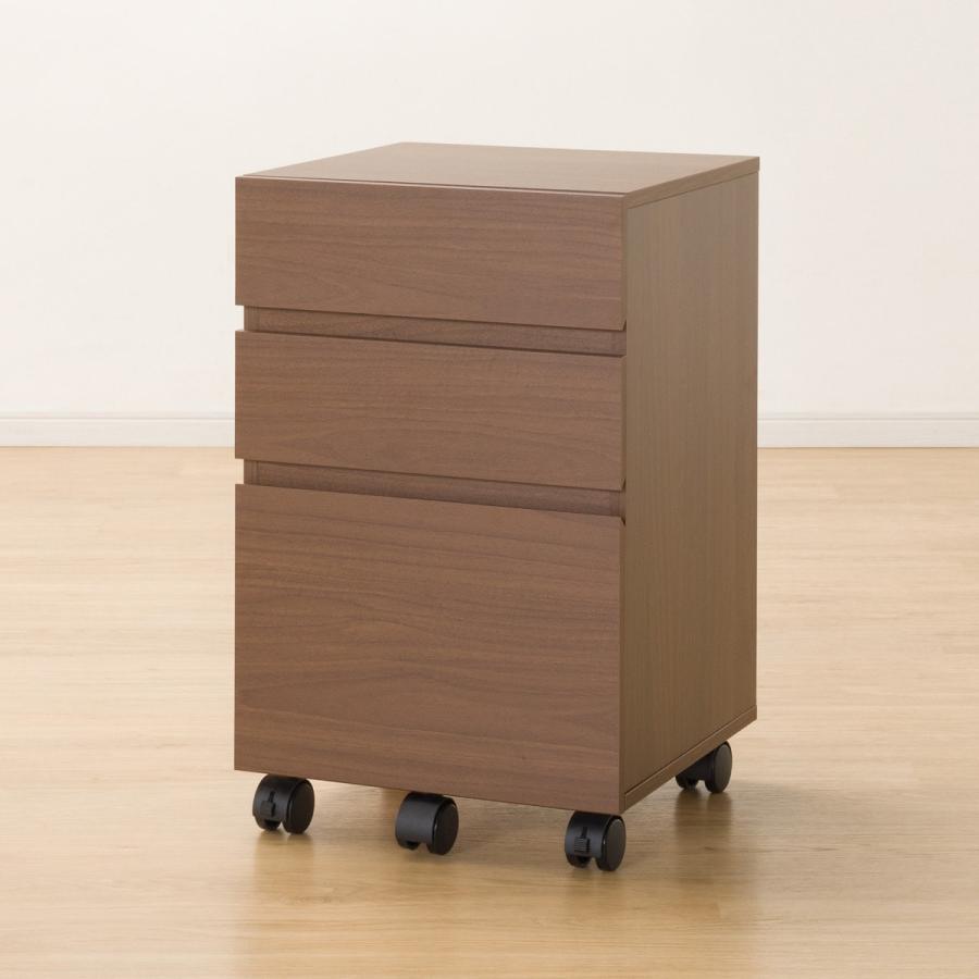 【未使用】ニトリ　デスクワゴン　ミドルブラウン ニトリ デスクワゴン付き(DX001 120 MBR） パソコンデスク PC