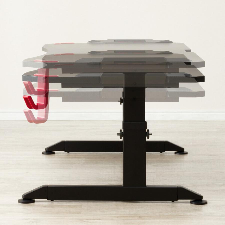 ニトリ（NITORI） ゲーミングローデスク(GM004 BK/RE) パソコンデスク