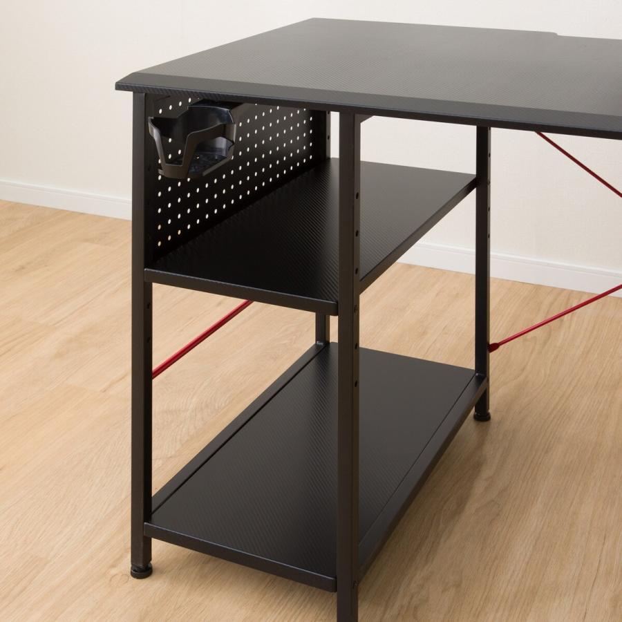 ゲーミングL型コーナーデスク(GM003 160 BK) パソコンデスク PCデスク ワークデスク ニトリ 