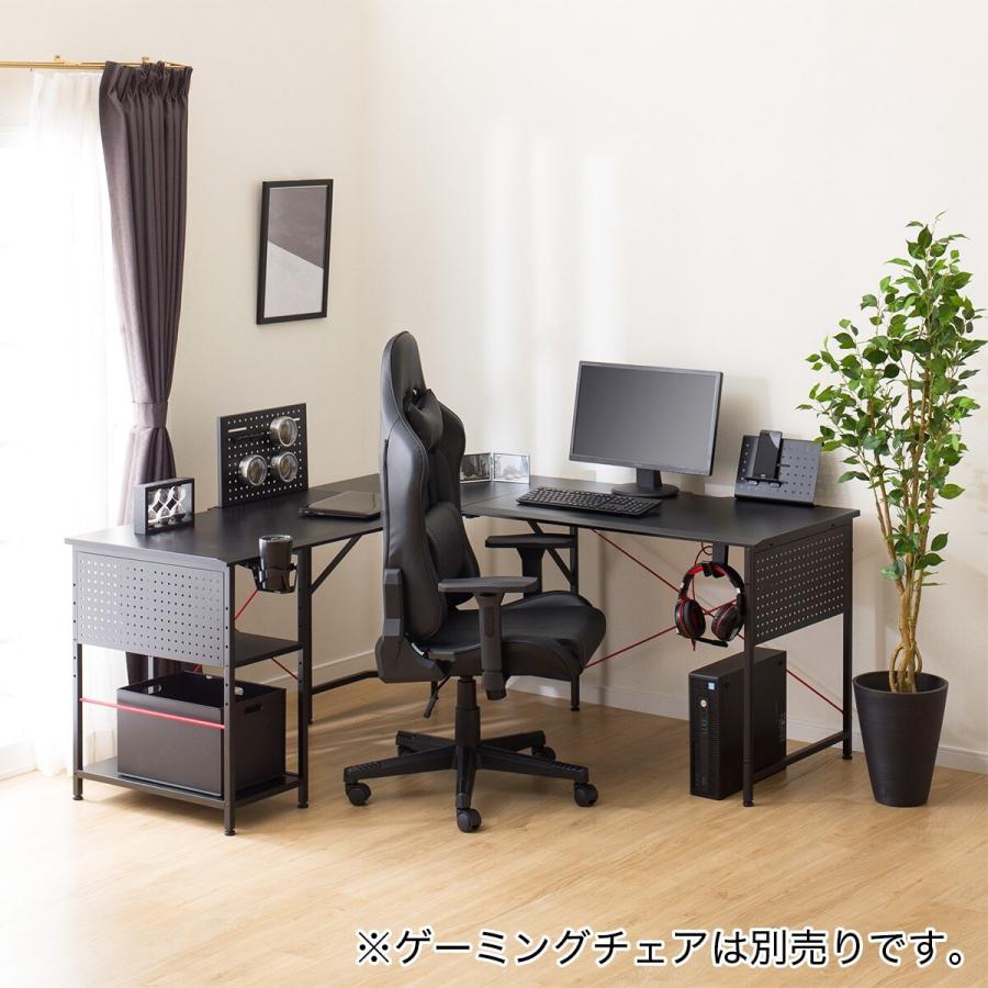 ニトリ ゲーミングL型コーナーデスク(GM003 160 BK) パソコン ニトリ ゲーミングL型コーナーデスク(GM003 160 BK) パソコン