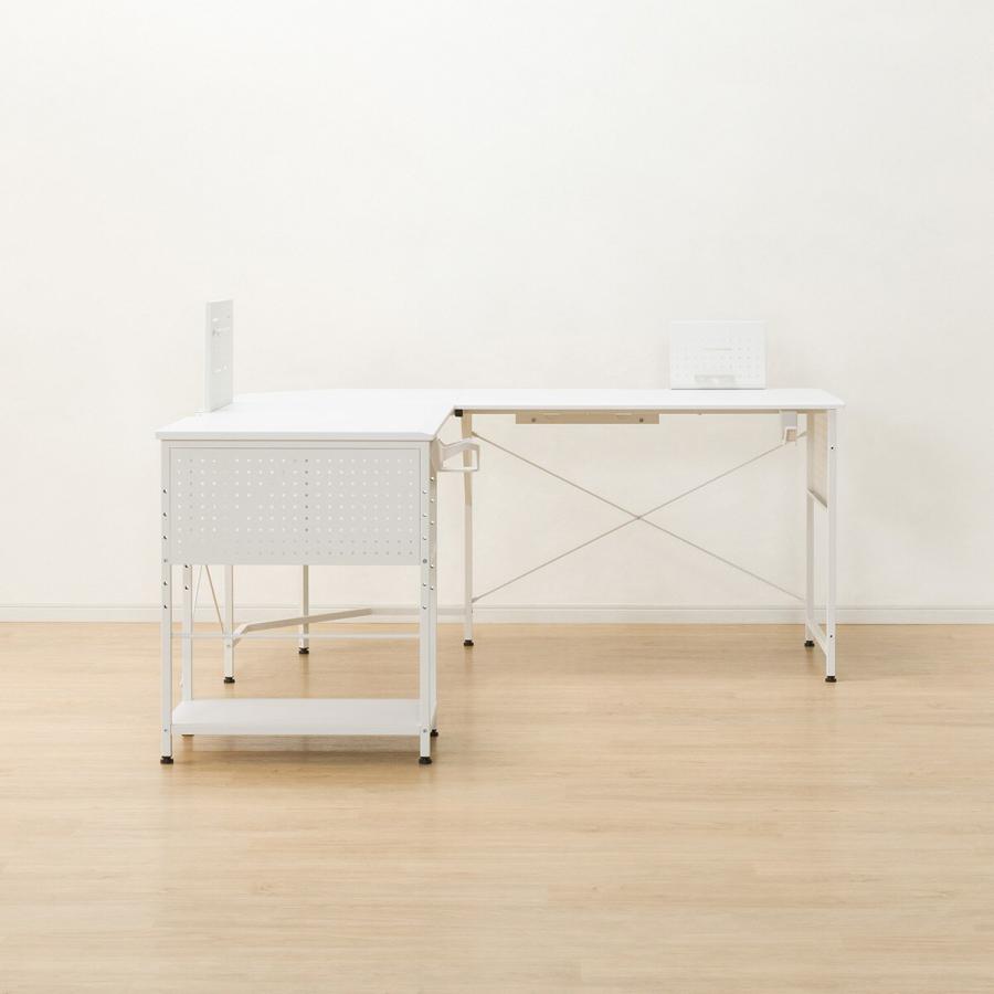 ゲーミングL型コーナーデスク(GM003 160 WH) パソコンデスク PCデスク ワークデスク ニトリ 