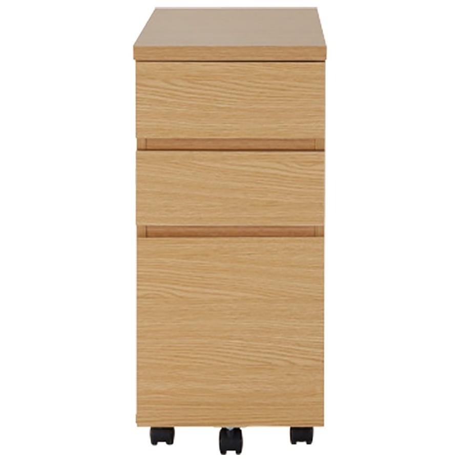 ニトリ（NITORI） 幅118cm デスクワゴンセットプレフェ(天板118LBR