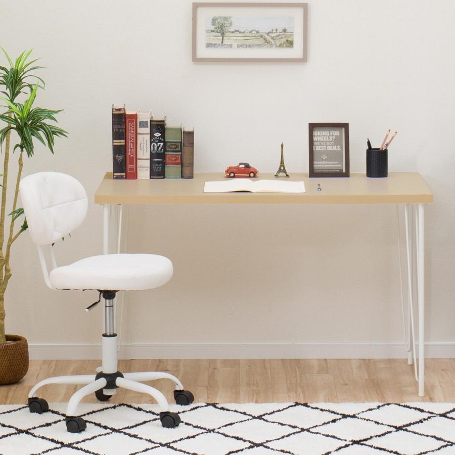 ニトリ（NITORI） デスクプレフェセット（天板140LBR/ワイヤーレッグ