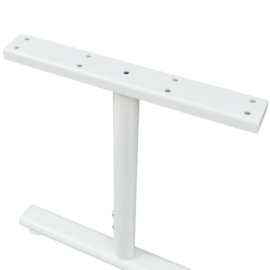 ニトリ　デスク　プレフェ　天板＆Ｔ型脚セット デスクプレフェセット(天板140MBR/T型レッグ69BK) | ニトリ