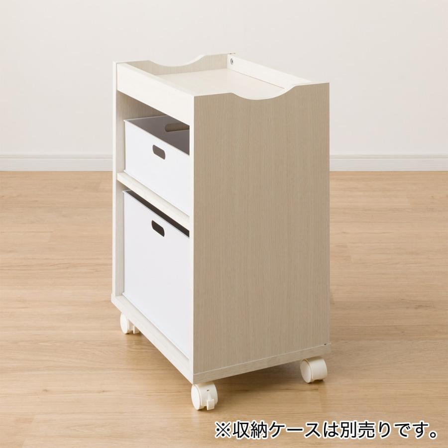 上棚付きコンパクトデスク + ワゴン + シェルフセット (ES23 WH 