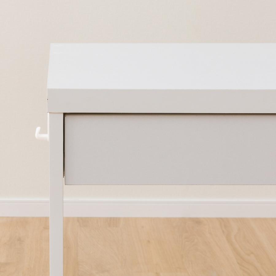 【ニトリ】ホワイト パソコンデスク ニトリ（NITORI） デスク(ES23 WH/BL) 学習机 学習デスク パソコン