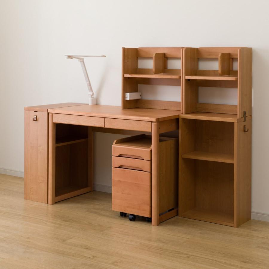 ニトリ　引き出しつき　デスク メルシーC LBR 格安，低価 くみあわせデスク(メルシーH LBR) 学習机 学習デスク